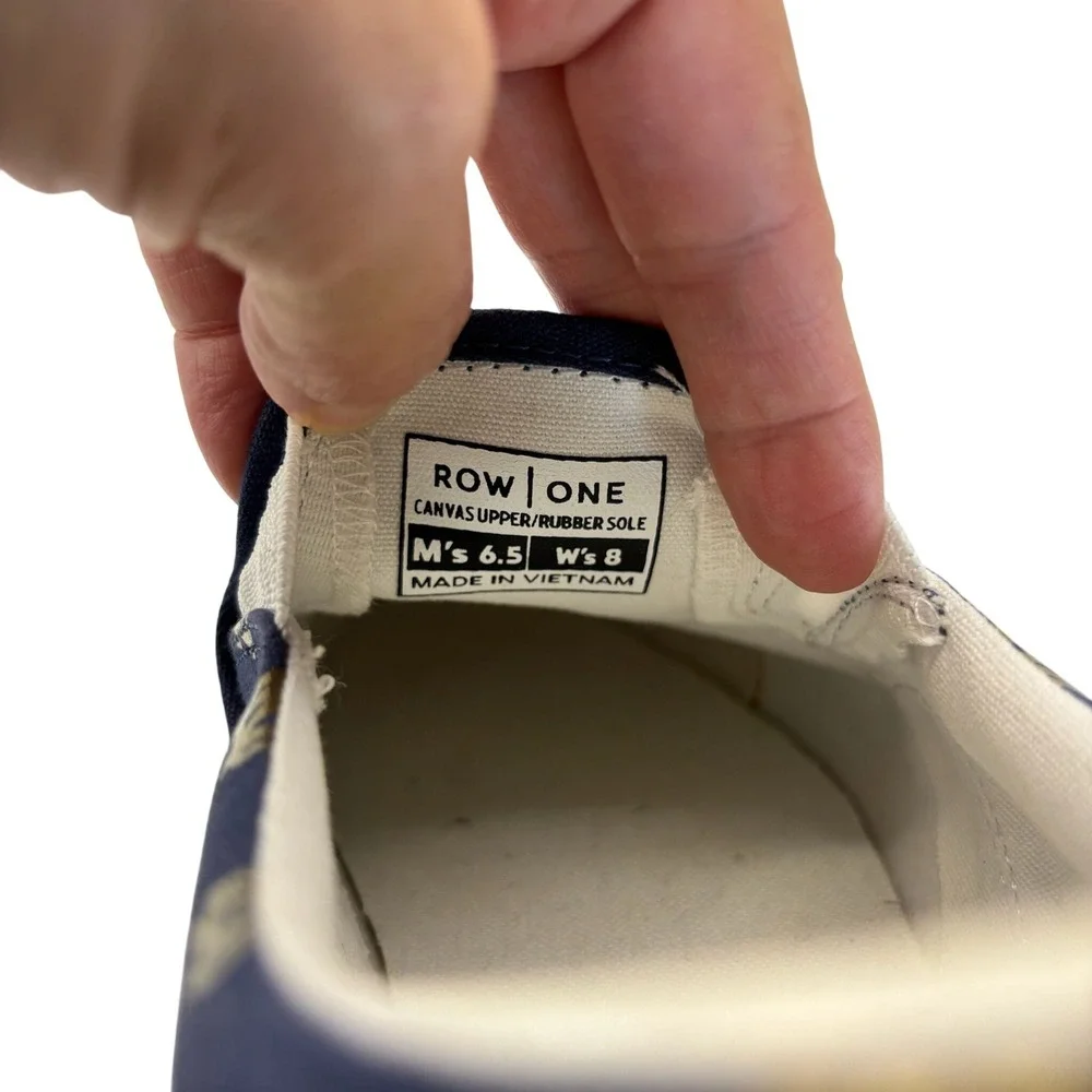 Notre Dame Fighting Irish Unisex Slip On Canvas Shoes‎ Gold Logo Size M6.5/W8